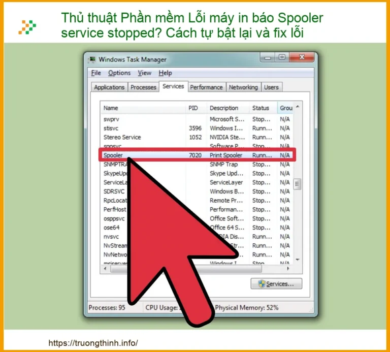Thủ thuật Phần mềm Lỗi máy in báo Spooler service stopped? Cách tự bật lại và fix lỗi
