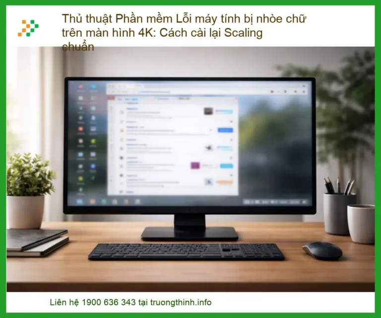 Thủ thuật Phần mềm Lỗi máy tính bị nhòe chữ trên màn hình 4K: Cách cài lại Scaling chuẩn