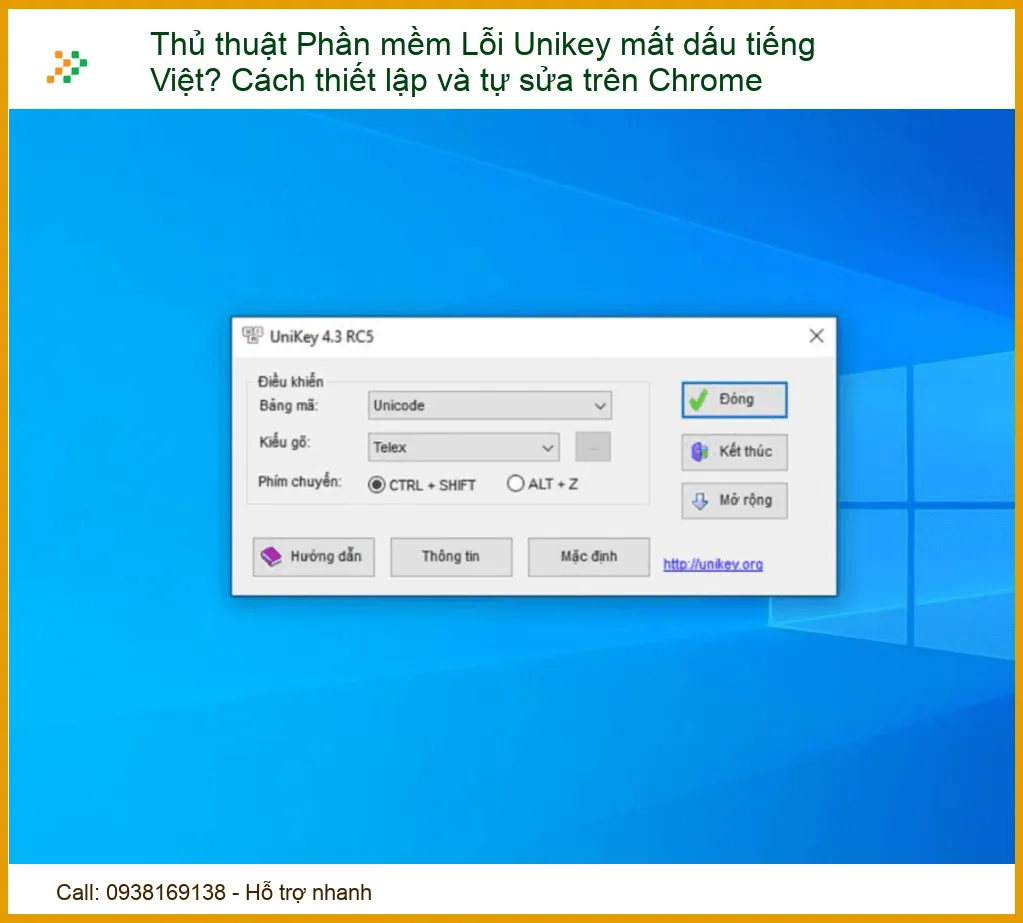 Thủ thuật Phần mềm Lỗi Unikey mất dấu tiếng Việt? Cách thiết lập và tự sửa trên Chrome