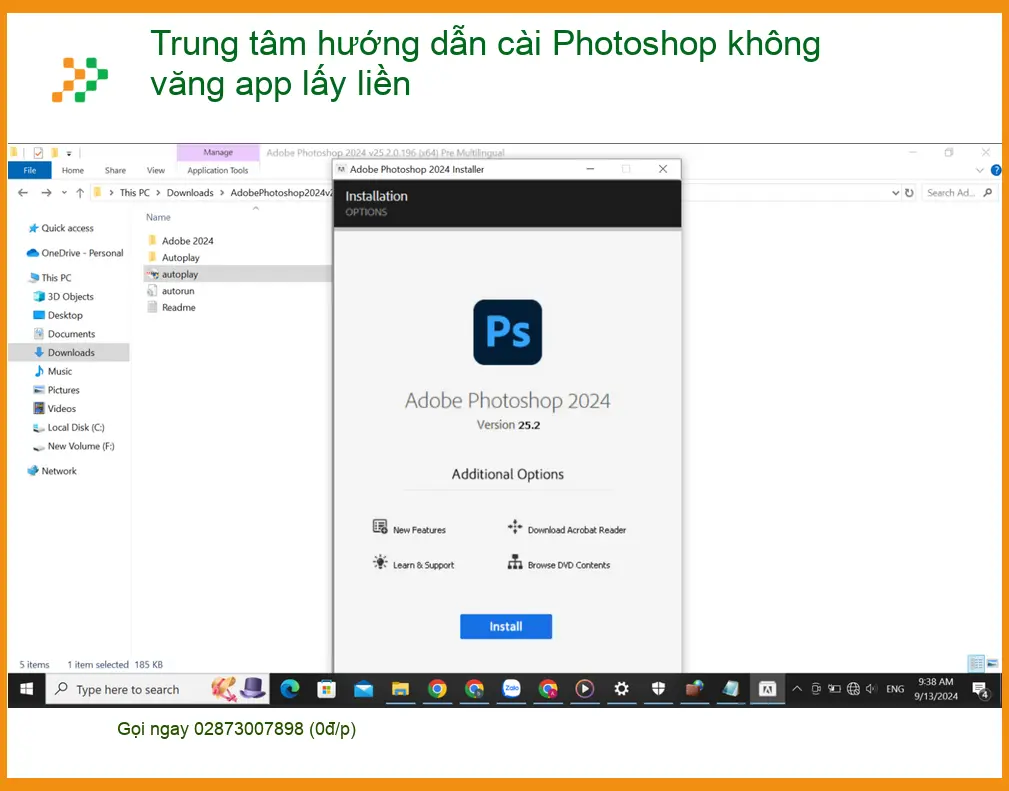 Cài Photoshop không văng app: Thủ thuật, hướng dẫn tại Trung tâm TPHCM