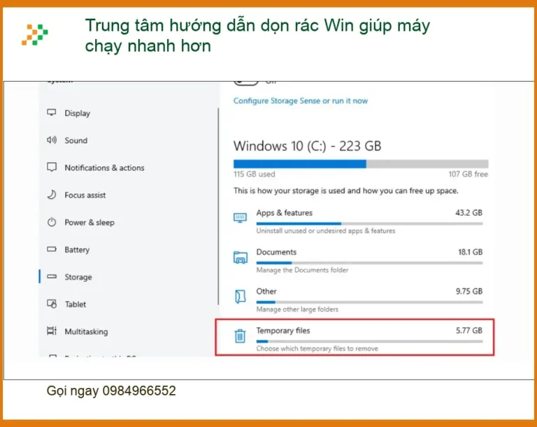 Windows Trung tâm hướng dẫn dọn rác Win - Cách tự xử lý tại nhà