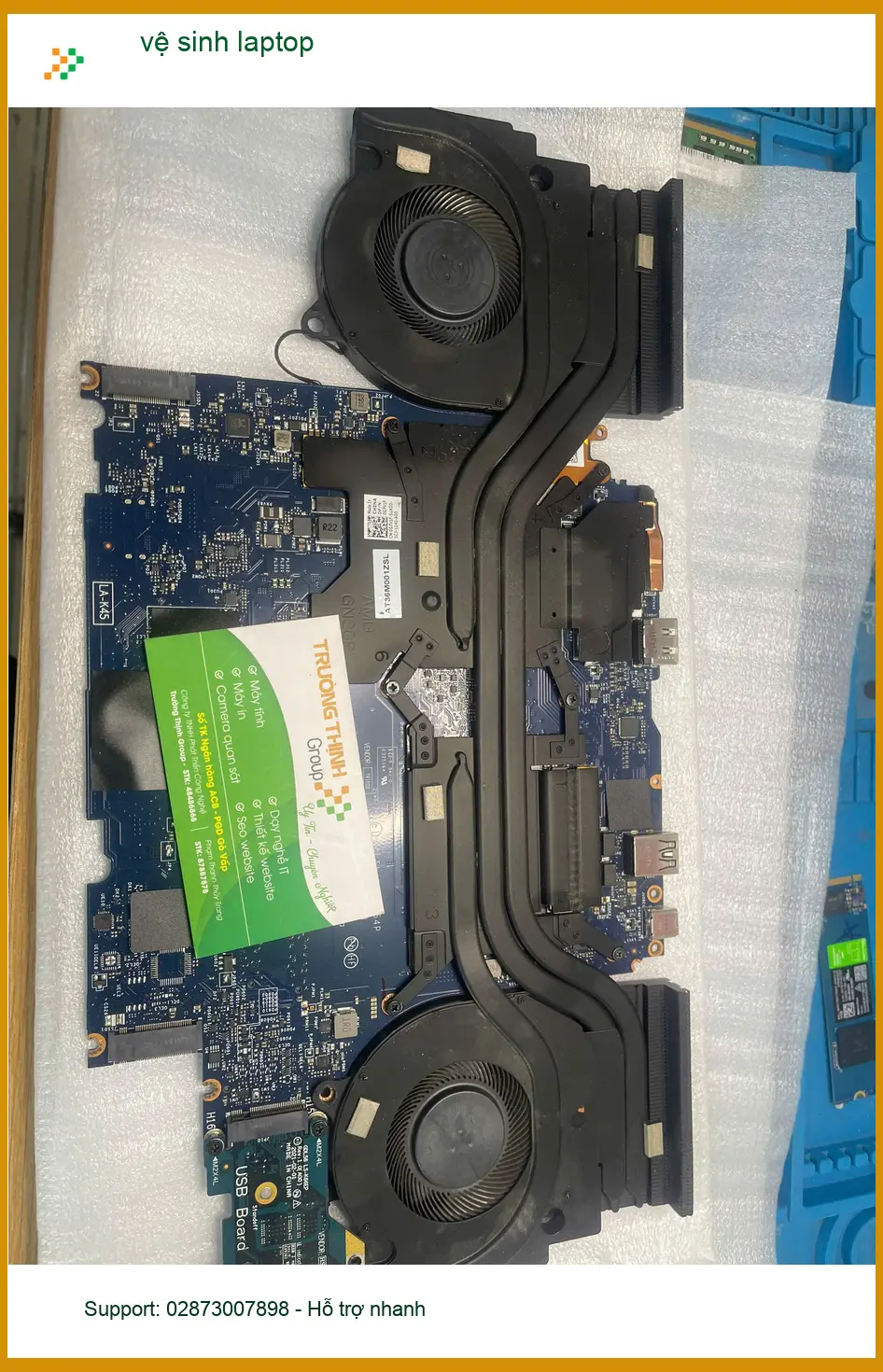 Tiệm vệ sinh laptop Quận Thủ Đức giá rẻ - Cô Mai kiến trúc sư review ảnh thực tế 1