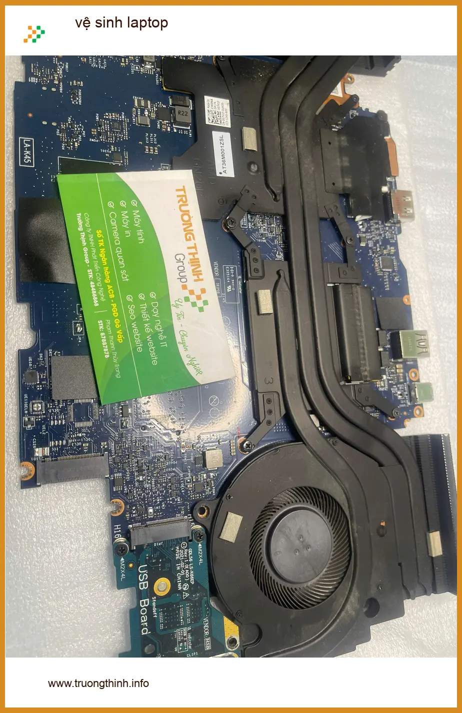 Tiệm vệ sinh laptop Quận Thủ Đức giá rẻ - Cô Mai kiến trúc sư review ảnh thực tế 2