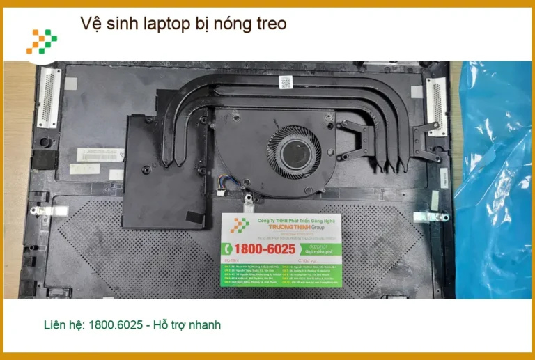Cô Thanh nhân viên văn phòng tìm nơi vệ sinh laptop bị nóng treo ở Quận Bình Tân lấy liền