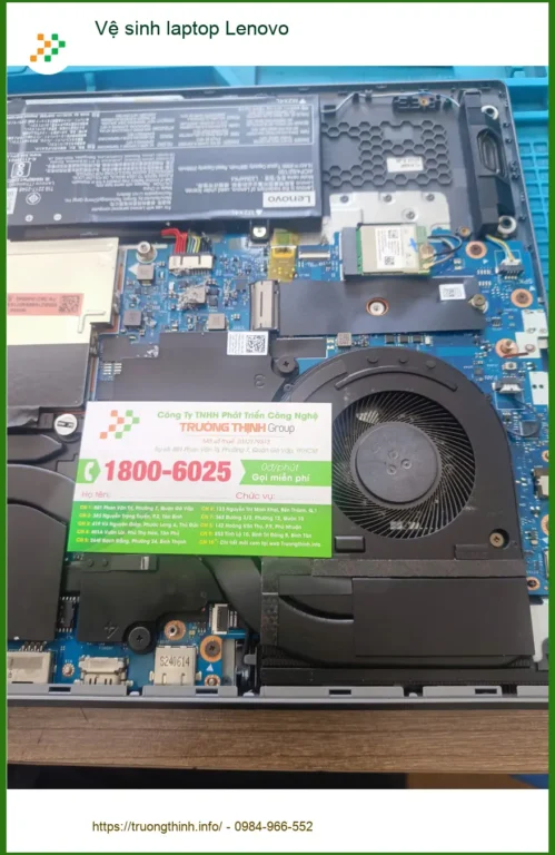 Dịch vụ vệ sinh laptop Lenovo Quận Tân Phú uy tín: Anh Trường tìm địa chỉ