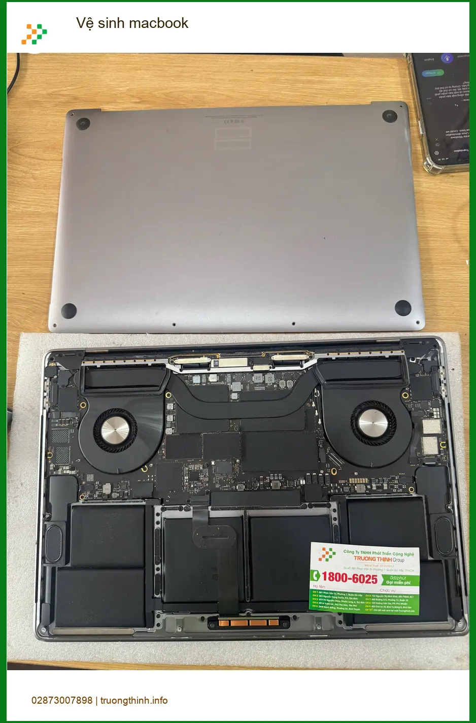 Trung tâm Vệ sinh macbook Quận Tân Bình uy tín - Anh Quân kế toán review