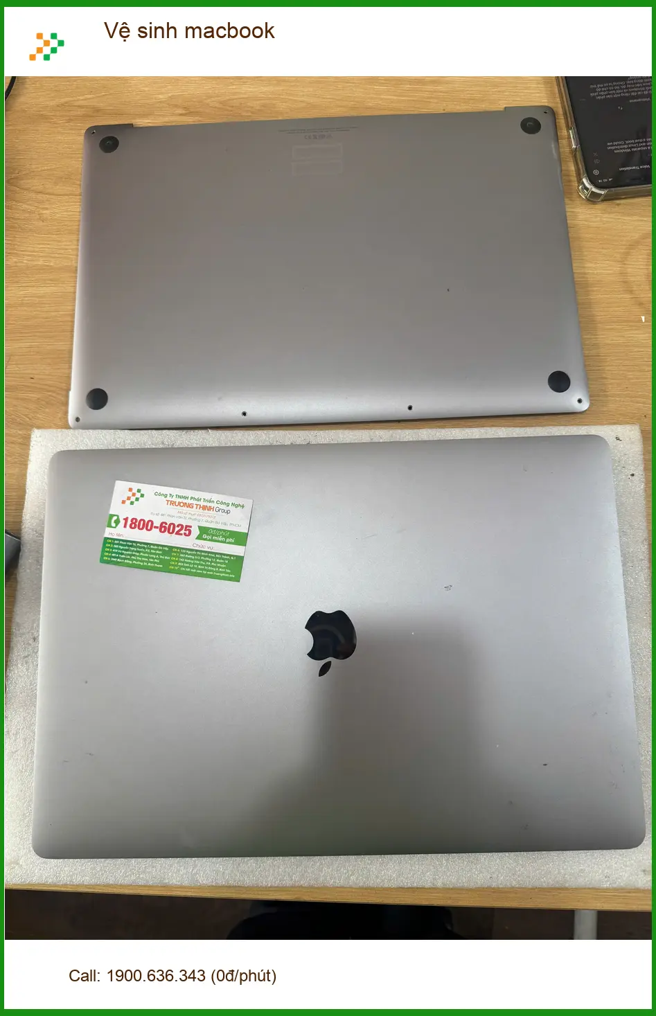 Trung tâm Vệ sinh macbook Quận Tân Bình uy tín - Anh Quân kế toán review ảnh thực tế 1