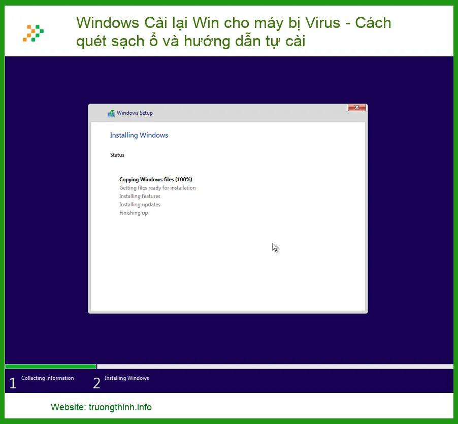 Máy Tính Bị Nhiễm Virus Nặng, Chạy Chậm - Cài Lại Win Để Khắc Phục Triệt Để Và Tự Cài Đặt Tại Nhà