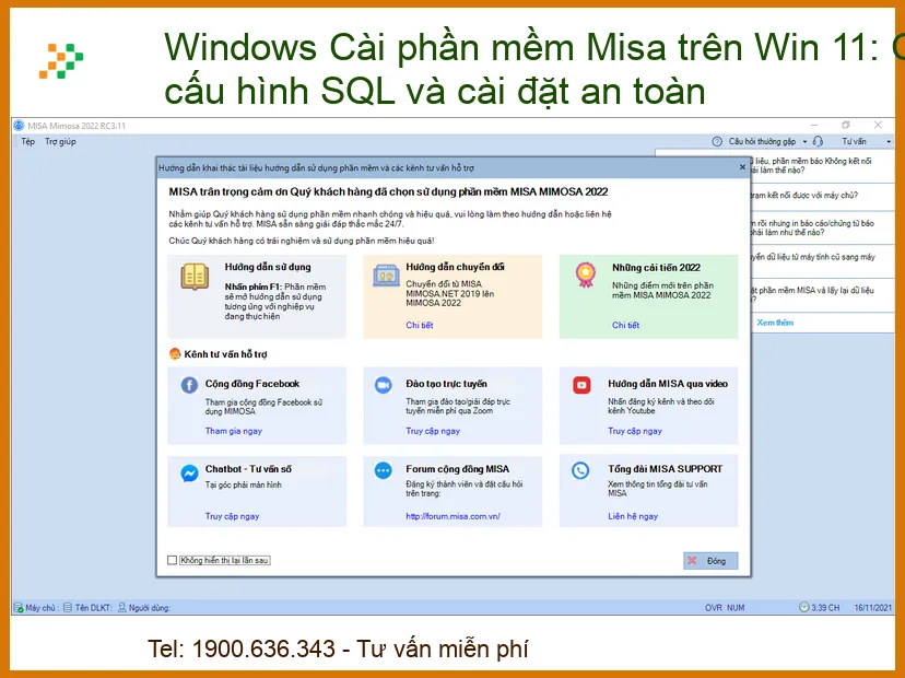 Cài Đặt Phần Mềm Misa Trên Windows 11: Hướng Dẫn Cấu Hình SQL Và Cài Đặt An Toàn