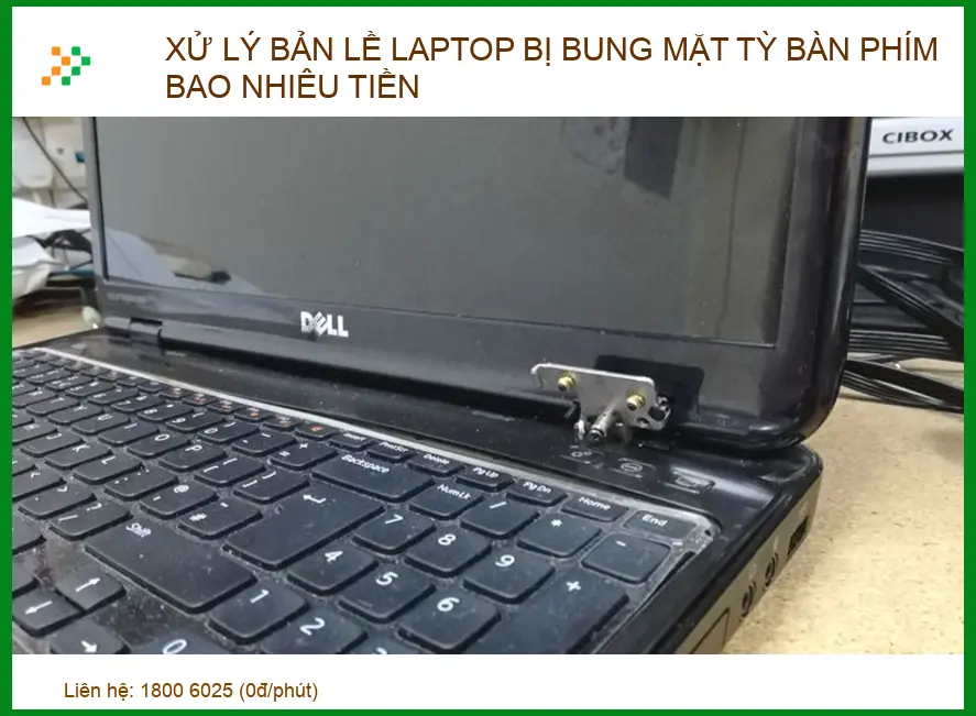 Xử lý bản lề laptop bị bung mặt tỳ bàn phím: Bảng giá & Kinh nghiệm thực tế