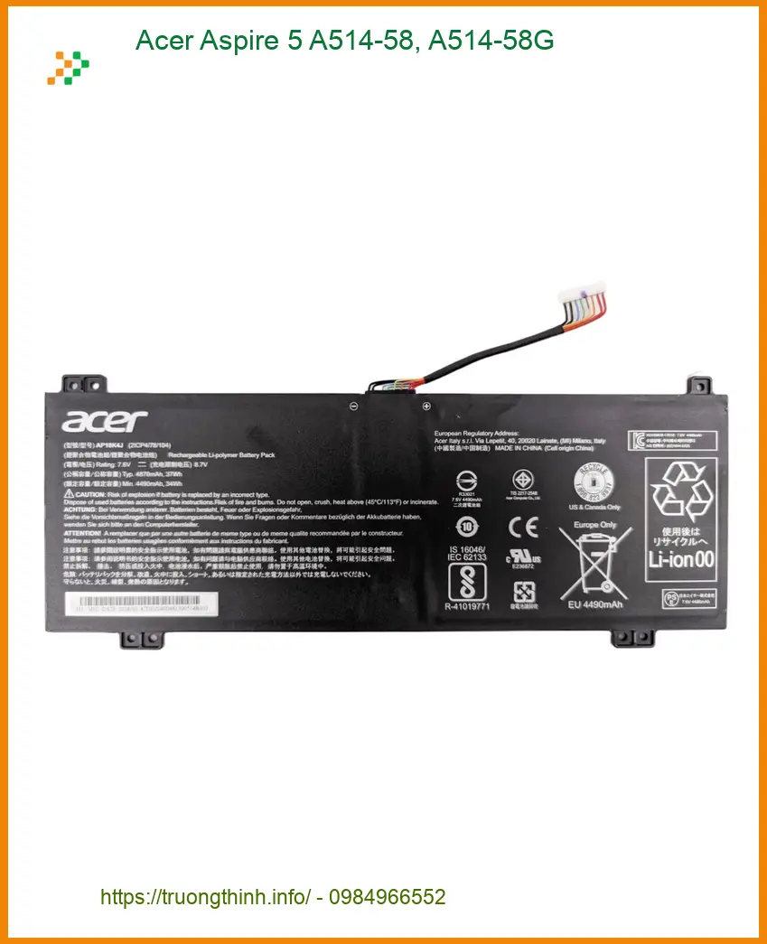 Pin Laptop ACER A514-58/58G - Thay Pin Nhanh Lấy Liền Giá Tốt TPHCM