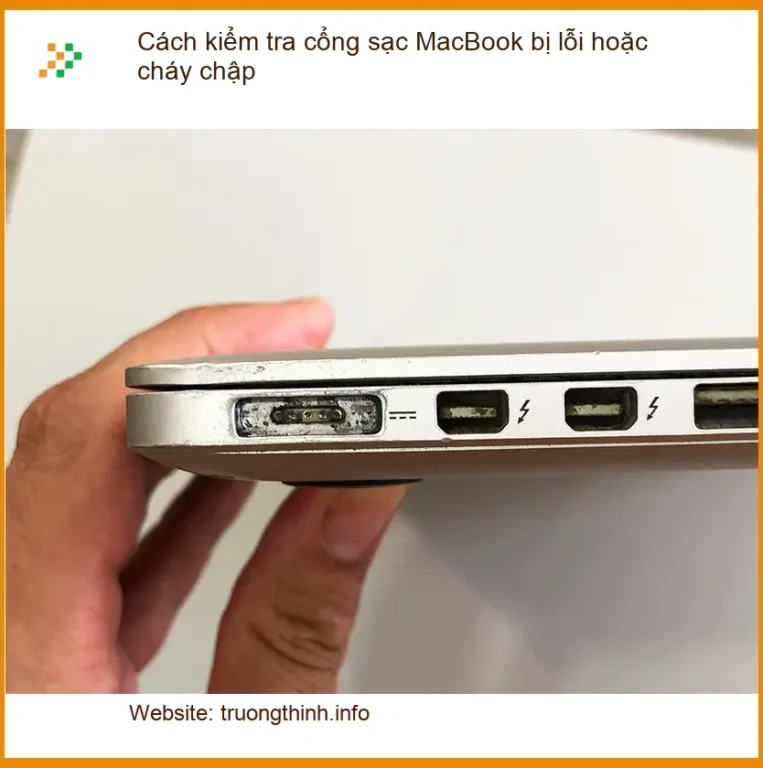 Macbook Cách kiểm tra cổng sạc lỗi, cháy chập - Địa chỉ sửa uy tín