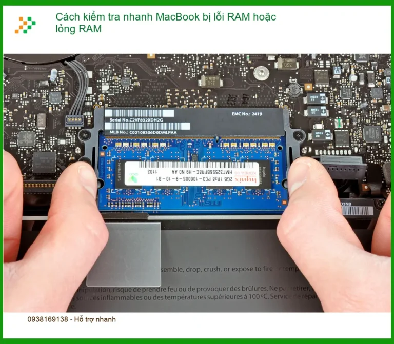 Macbook Cách kiểm tra nhanh MacBook bị lỗi RAM hoặc lỏng - Trung tâm gần đây