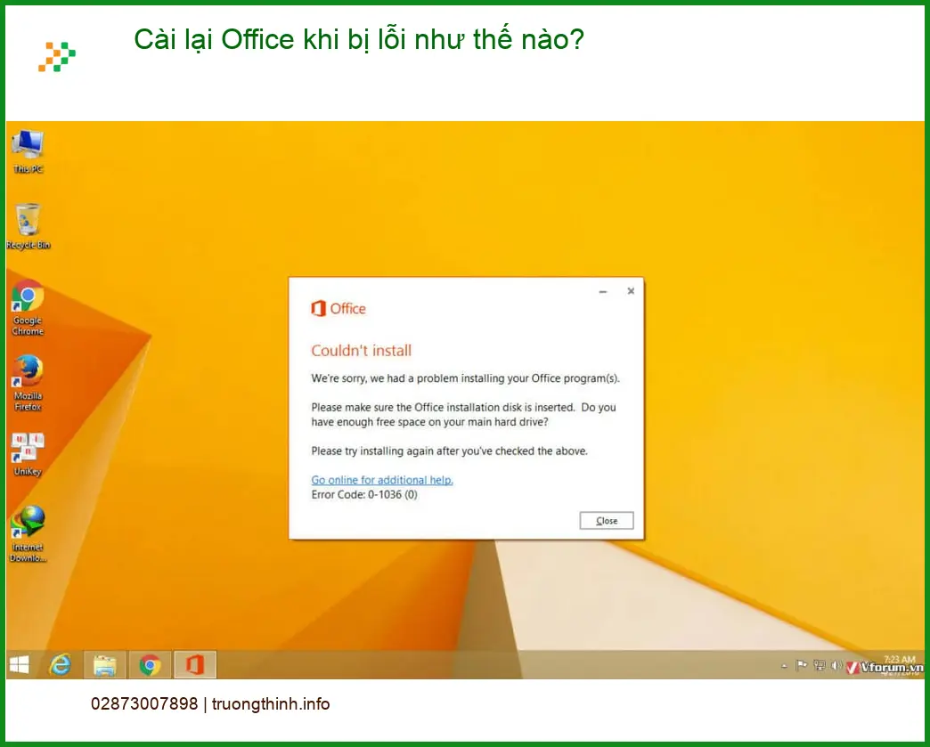 Văn phòng Cài lại Office khi bị lỗi như thế nào? - Trung tâm hỗ trợ gần đây