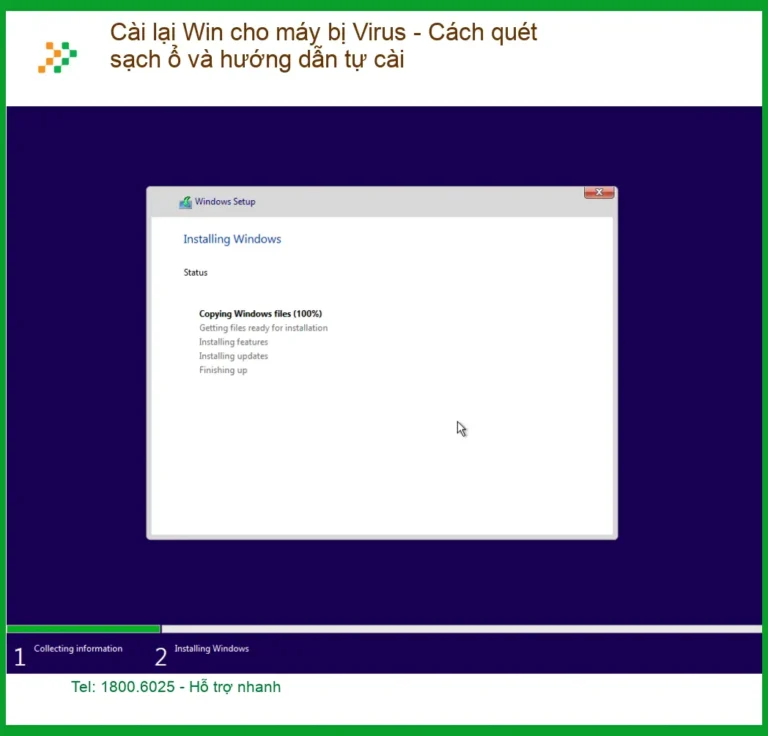 Windows Cài lại Win cho máy bị Virus - Hướng dẫn tự xử lý tại nhà