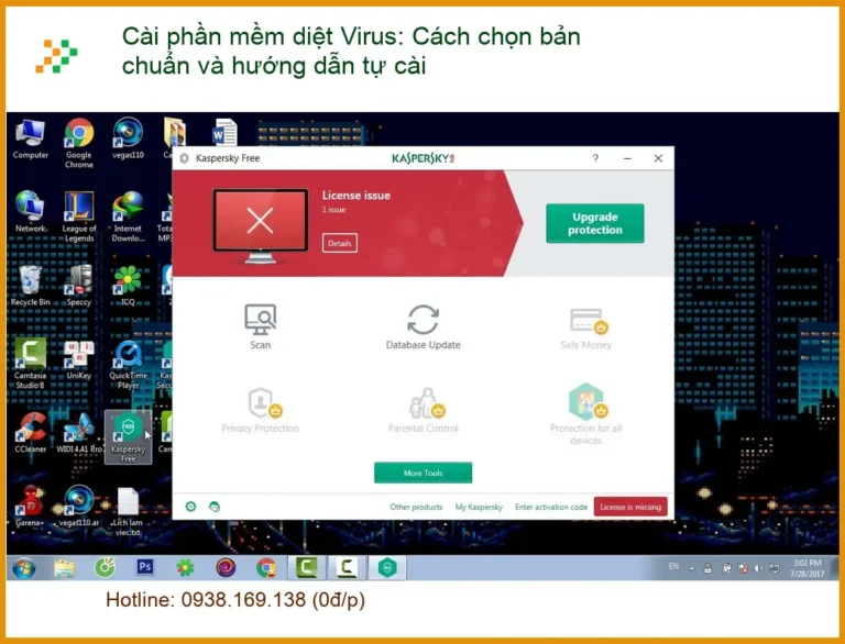 Cài phần diệt Virus: Chọn bản chuẩn, tự cài - Hướng dẫn chi tiết