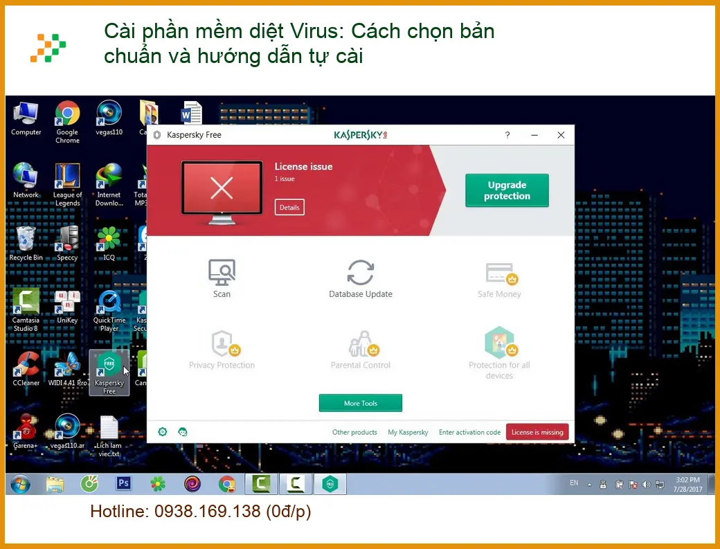 Cài phần diệt Virus: Chọn bản chuẩn, tự cài - Hướng dẫn chi tiết