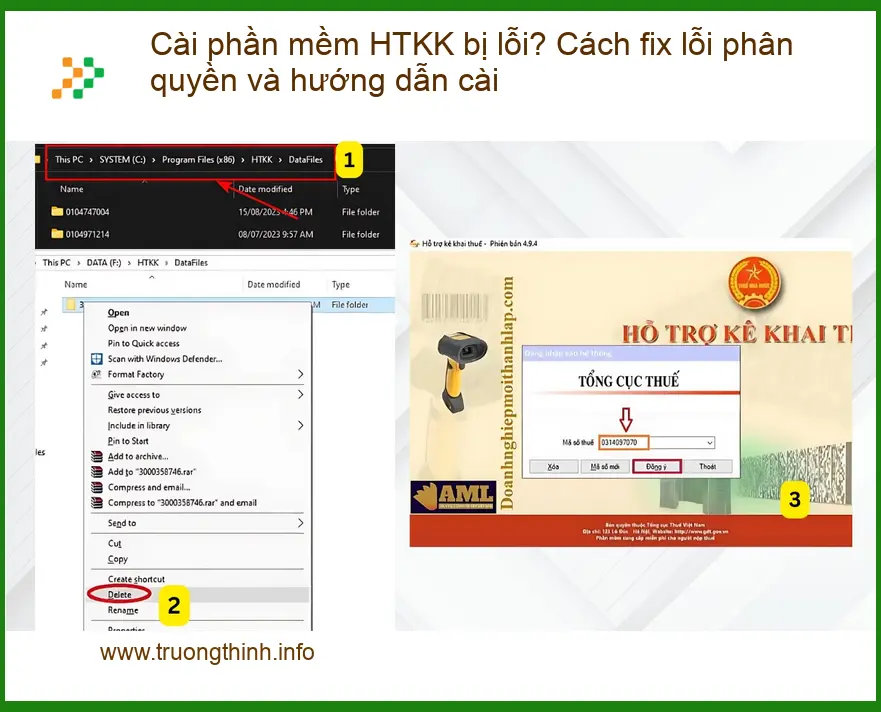 Thủ thuật Cài HTKK bị lỗi phân quyền? Cách fix & hướng dẫn cài