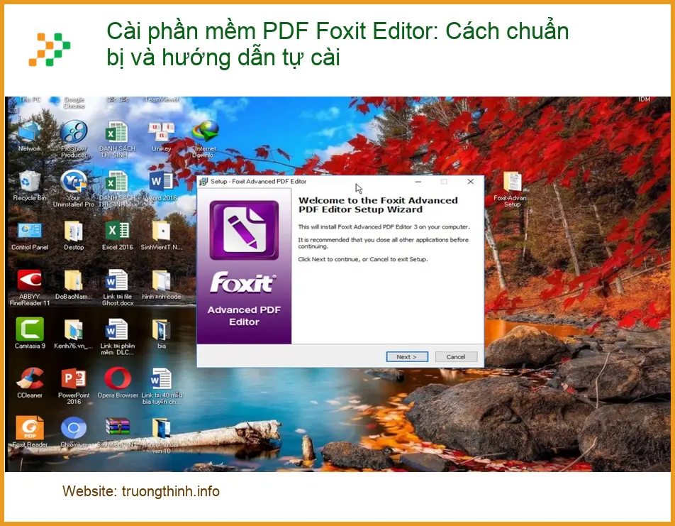 Thủ thuật Cài Foxit PDF Editor: Chuẩn bị & Tự cài - Cách tự xử lý tại nhà