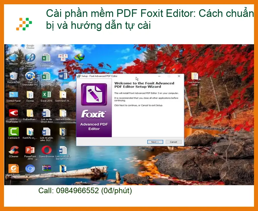 Cài Foxit Editor PDF: Hướng dẫn chuẩn bị & tự cài đặt - Xử lý tại nhà