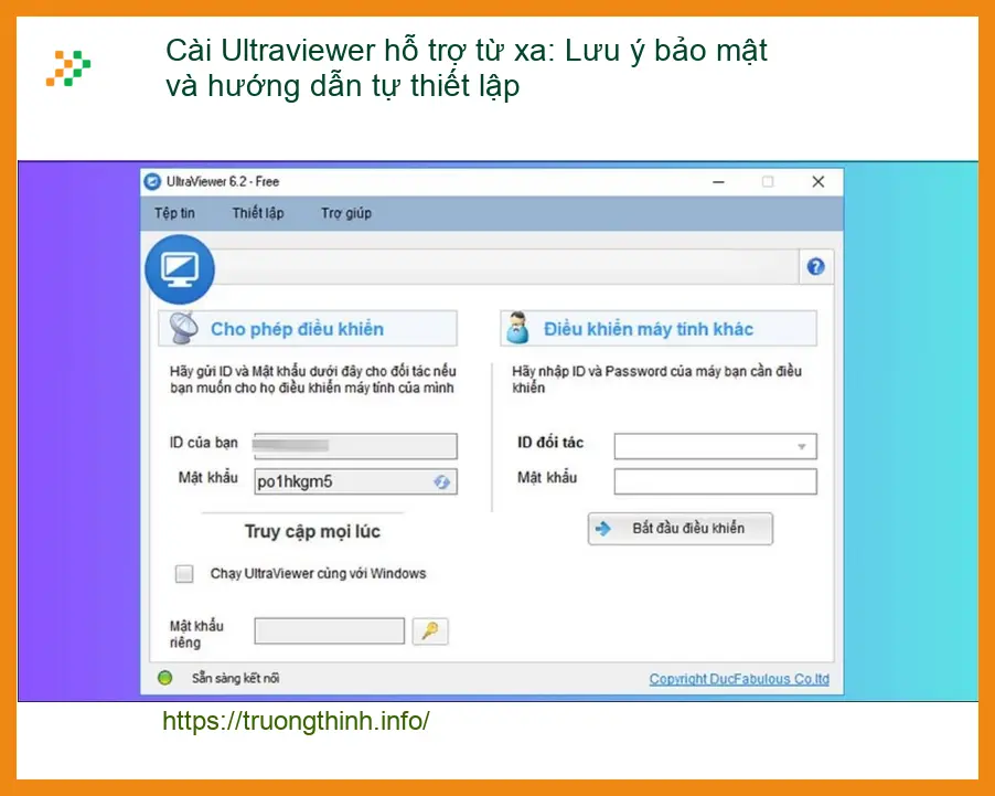 Thủ thuật Cài Ultraviewer: Bảo mật, tự thiết lập - Trung tâm hỗ trợ