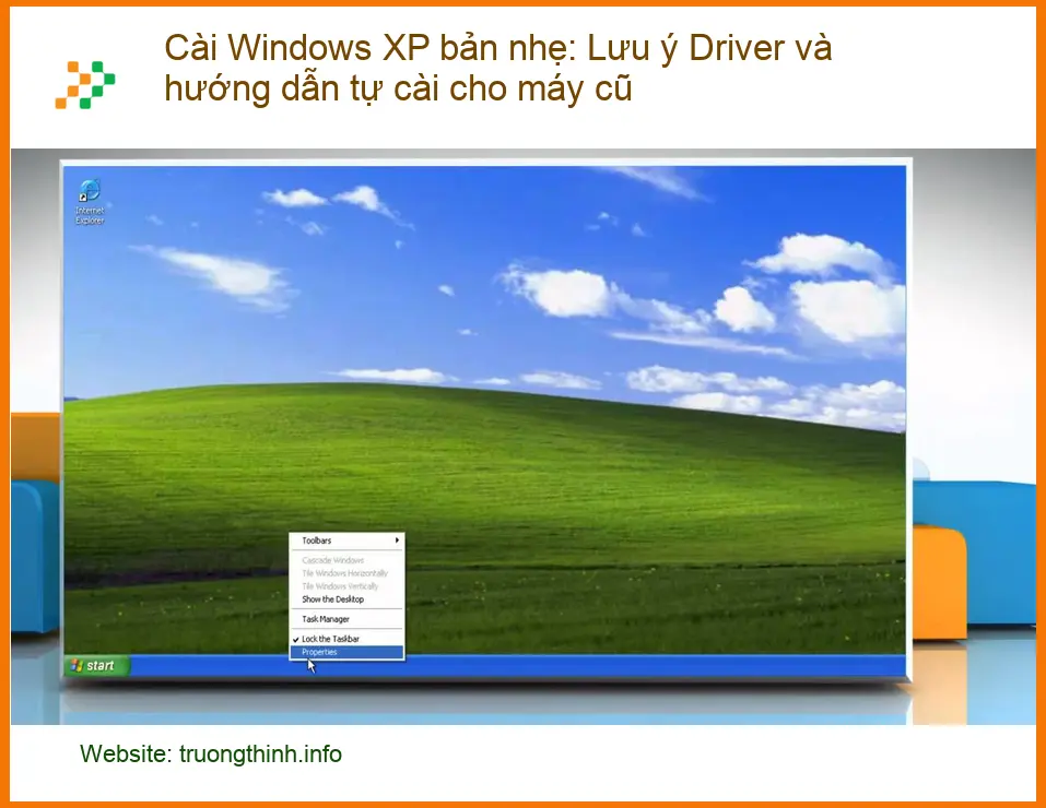 Windows Cài XP bản nhẹ cho máy cũ - Cách tự xử lý tại nhà