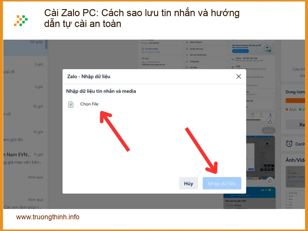 Thủ thuật Cài Zalo PC: Sao lưu tin nhắn an toàn - Cách tự xử lý tại nhà