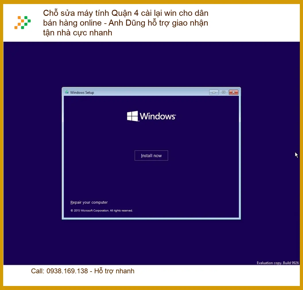 Sửa máy tính Quận 4 cài lại win cho dân bán hàng online - Hỗ trợ tận nhà nhanh