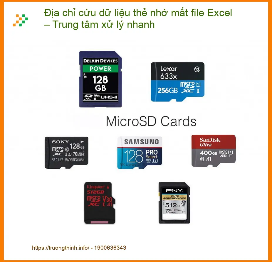 Khôi Phục Dữ Liệu Thẻ Nhớ Mất Excel – Trung Tâm Cứu Nhanh TPHCM