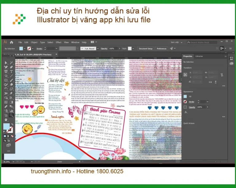 Sửa lỗi Illustrator bị văng app khi lưu file - Hỗ trợ nhanh TPHCM