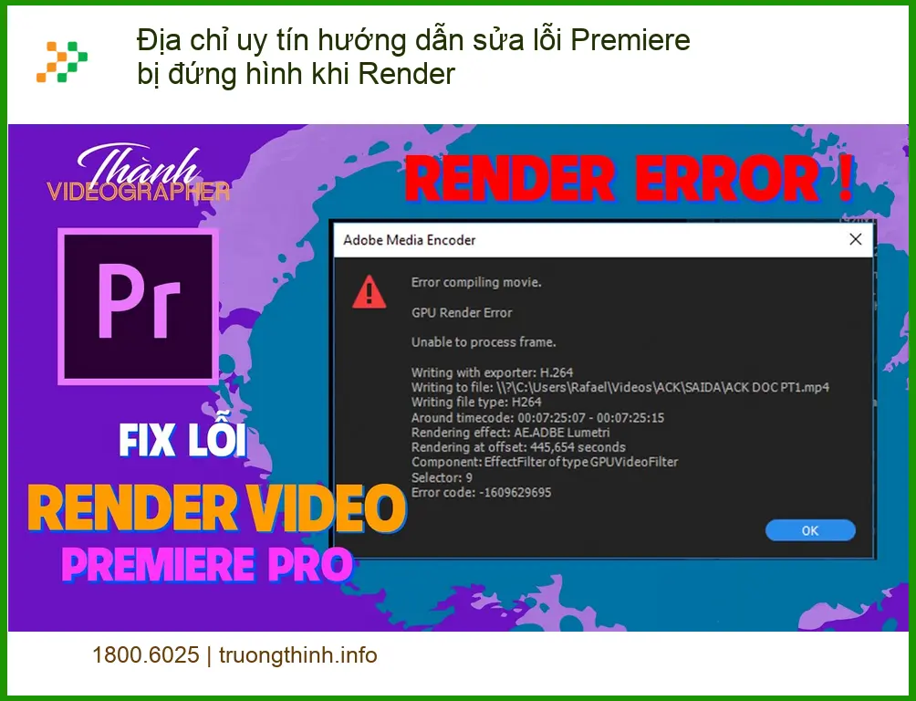 Sửa lỗi Premiere bị đứng hình khi Render - Hướng dẫn chi tiết tại nhà