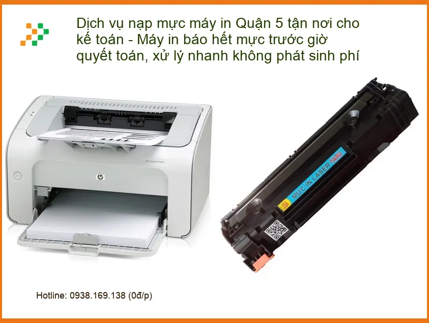 Sửa chữa nạp mực máy in Quận 5 tận nơi - Điện thoại xử lý gấp