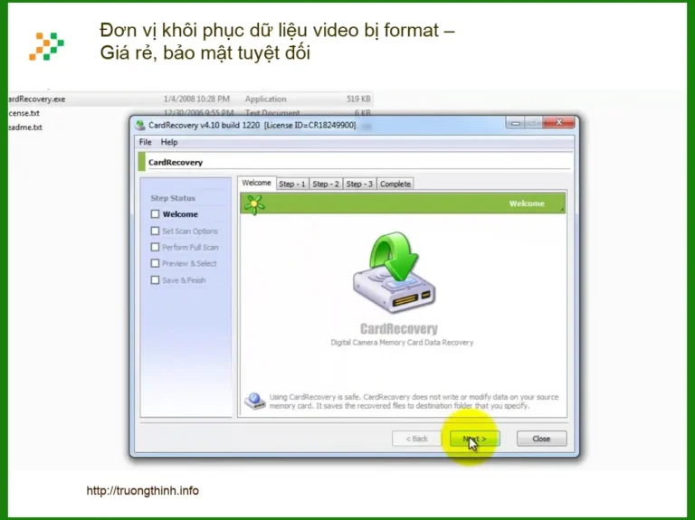 Khôi Phục Dữ Liệu video bị format – Đơn vị uy tín, lấy liền TPHCM