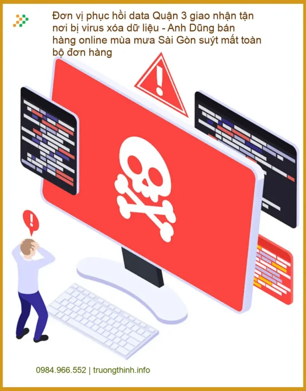 Khôi Phục Dữ Liệu Quận 3 bị virus - Đơn vị phục hồi data tận nơi