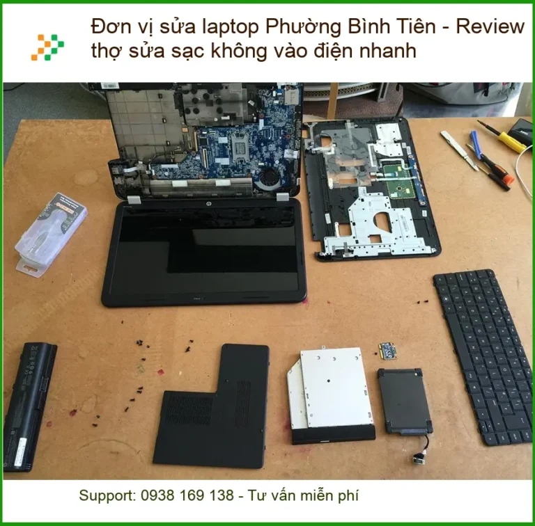 Sửa Laptop Phường Bình Tiên sạc không vào điện - Thợ nhanh, uy tín