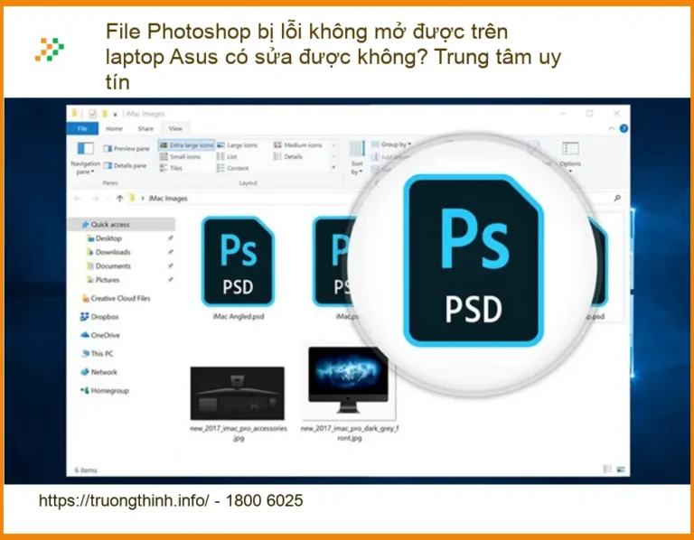 Khôi Phục Dữ Liệu File Photoshop bị lỗi trên Asus - Trung tâm uy tín TPHCM