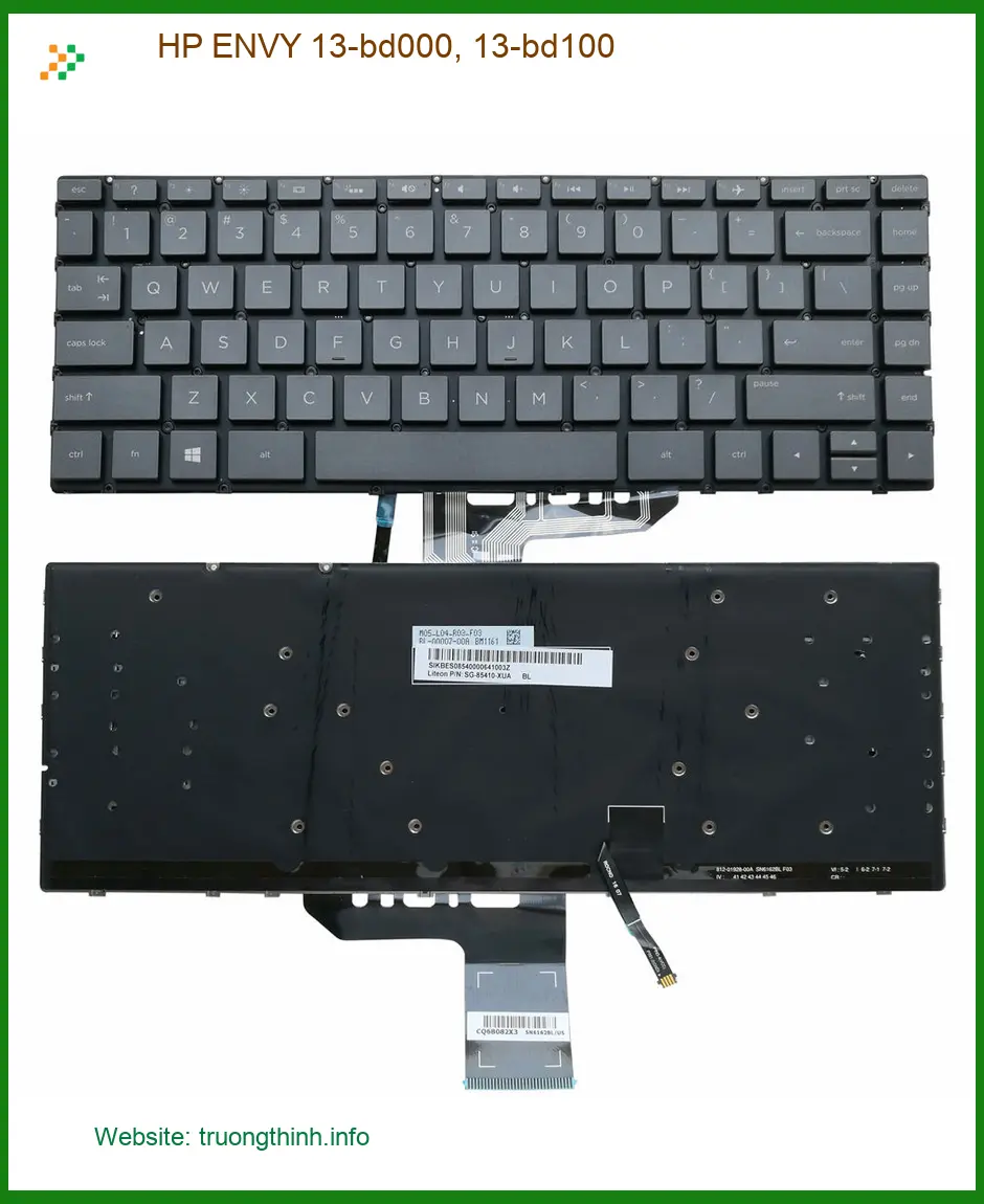 Bàn phím Laptop HP ENVY 13-bd - Thay & Lắp Nhanh TPHCM | Giá Rẻ