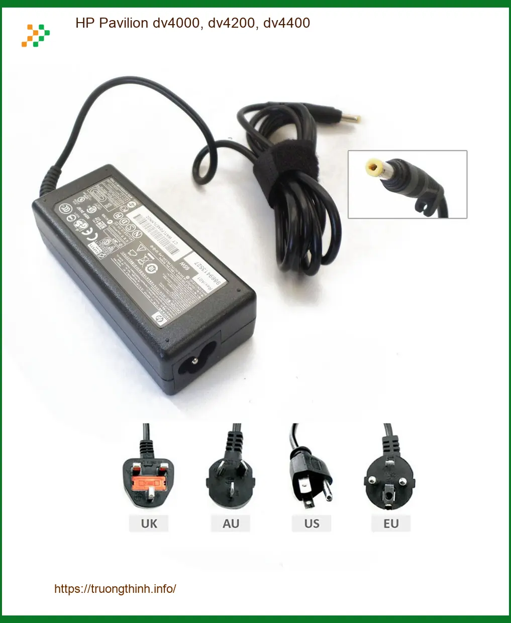 Sạc Laptop HP Pavilion dv4000, dv4200, dv4400 - Giá Rẻ TPHCM | Giao Nhanh