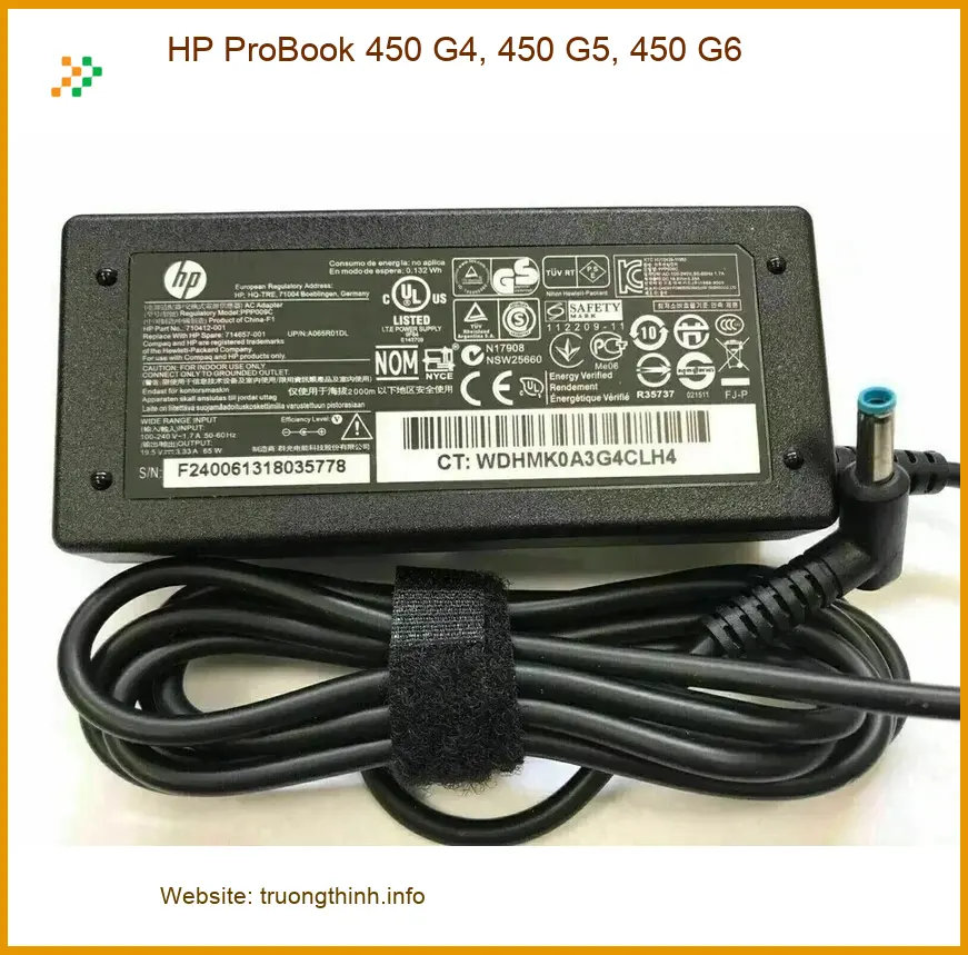 Sạc Laptop HP ProBook 450 G4, G5, G6
