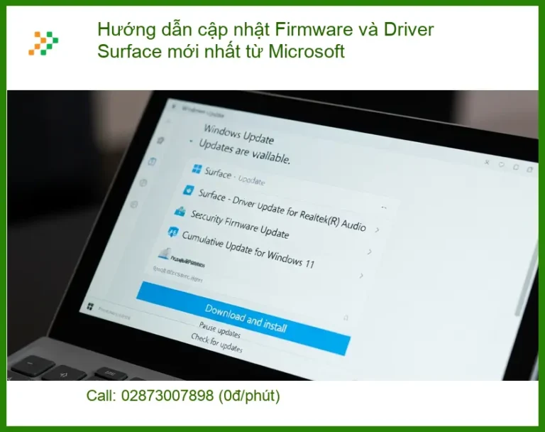 Hướng dẫn cập nhật Firmware Driver Microsoft mới nhất - Hỗ trợ ngay