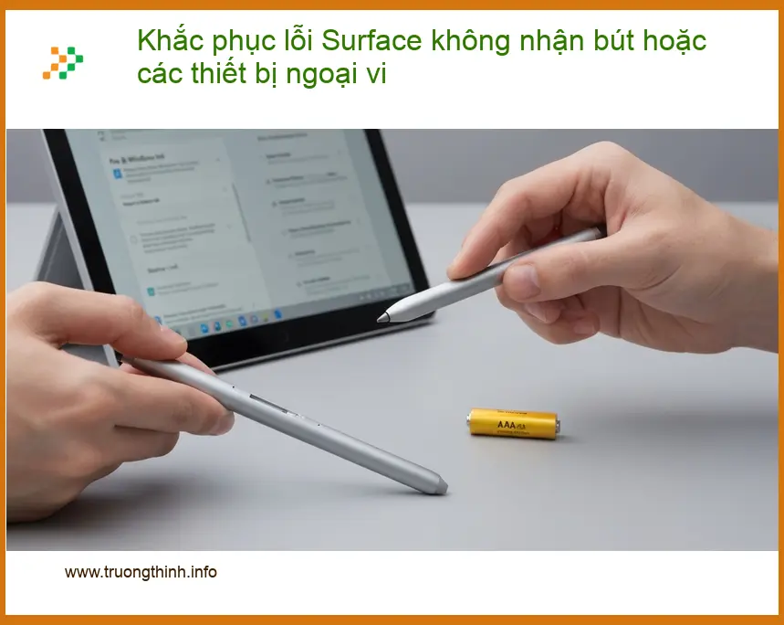 Khắc phục lỗi không nhận bút Surface - Địa chỉ trung tâm hỗ trợ