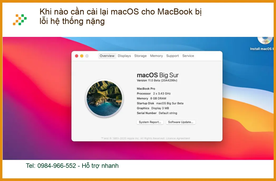 Macbook Khi nào cần cài lại macOS lỗi nặng - Trung tâm hỗ trợ gần đây