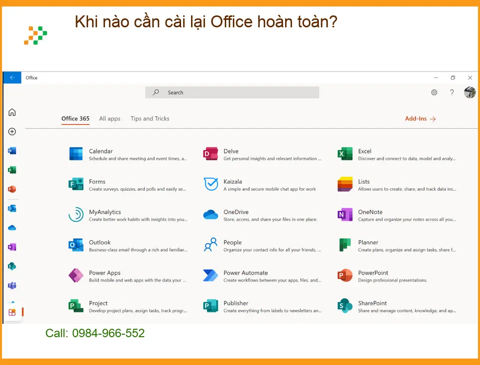 Văn phòng Khi nào cần cài lại Office hoàn toàn? - Tư vấn chuyên gia kỹ thuật