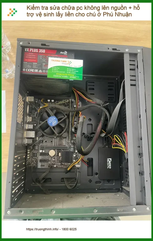 Dịch vụ sửa chữa pc không lên nguồn và vệ sinh lấy liền cho bác Phúc ở Phú Nhuận