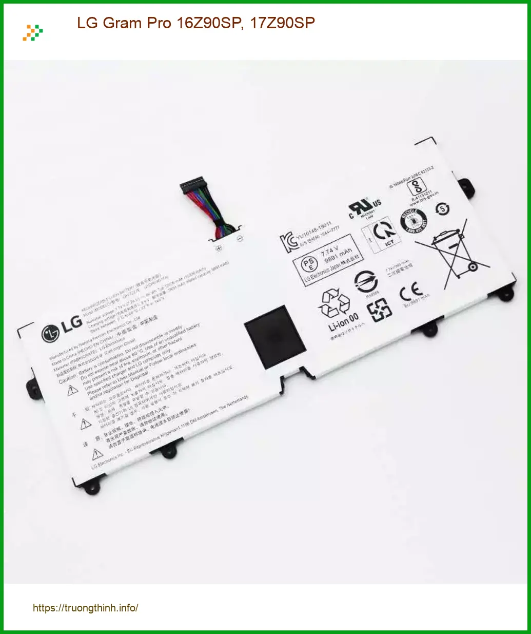 Pin Laptop LG Gram Pro - Thay Lấy Liền Tại TPHCM | Giá Rẻ, Bảo Hành Dài