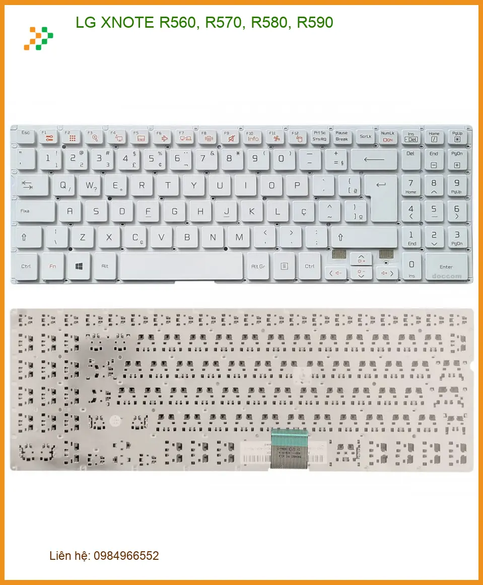 Bàn phím Laptop LG XNOTE R560, R570, R580, R590 - Thay Nhanh Giá Rẻ TPHCM