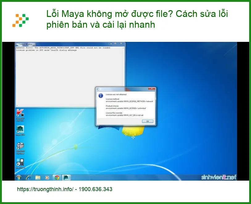 Lỗi Maya không mở được file? Cách sửa lỗi phiên bản - Trung tâm hỗ trợ uy tín