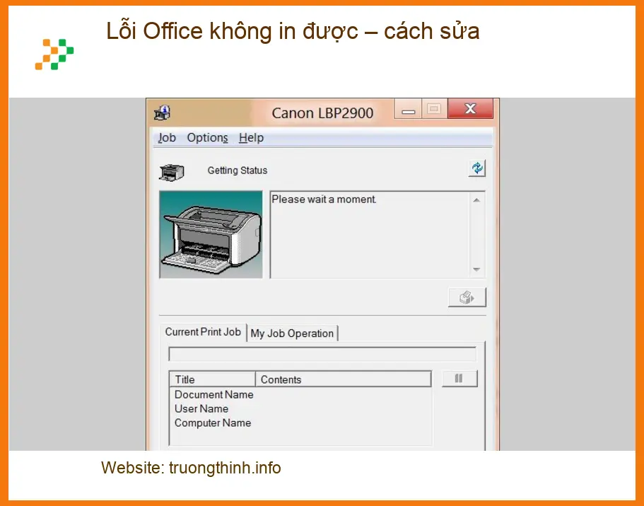 Văn phòng Lỗi Office không in được - Trung tâm sửa chữa uy tín TPHCM