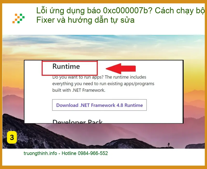 Lỗi 0xc000007b? Cách chạy Fixer và tự sửa - Trung tâm máy tính TPHCM