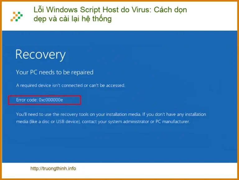 Windows Lỗi Script Host do Virus: Cách dọn dẹp - Trung tâm hỗ trợ gần đây
